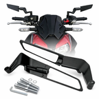 Espejo Retrovisor Tipo Alerón Deportivo Universal Para Moto Naked