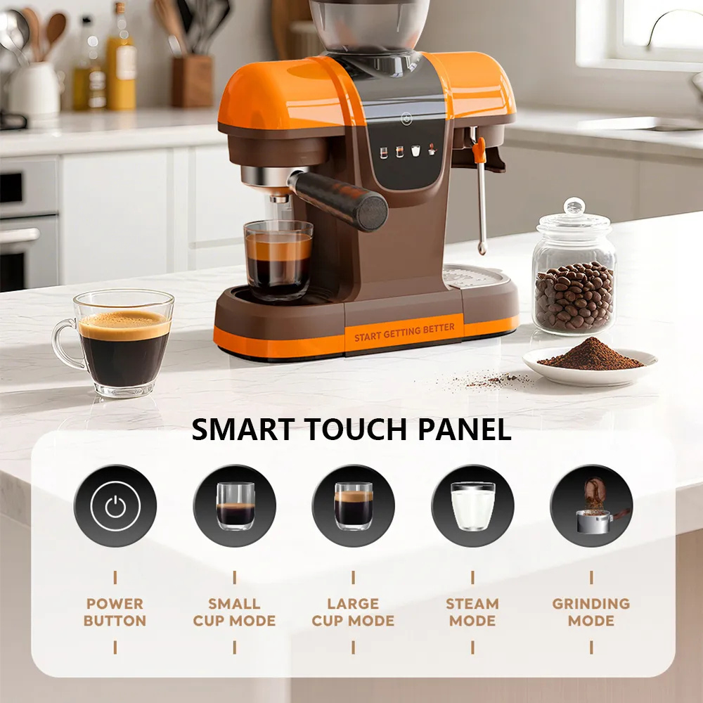 Cafetera Capuchino Expresso Cafe Latte Moca 20 Bar 1500w Negro 110