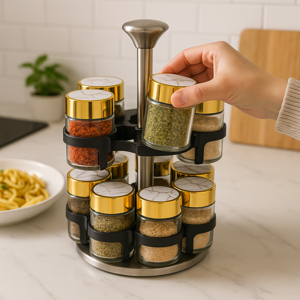 🧂Especiero Condimentero Premium Vidrio X12 Acero Inoxidable ❤️