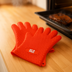 Guantes De Cocina Asados Protectora De Calor Hot Hands Parrilla BBQ Horno Vapores Ollas Sartenes Antideslizantes