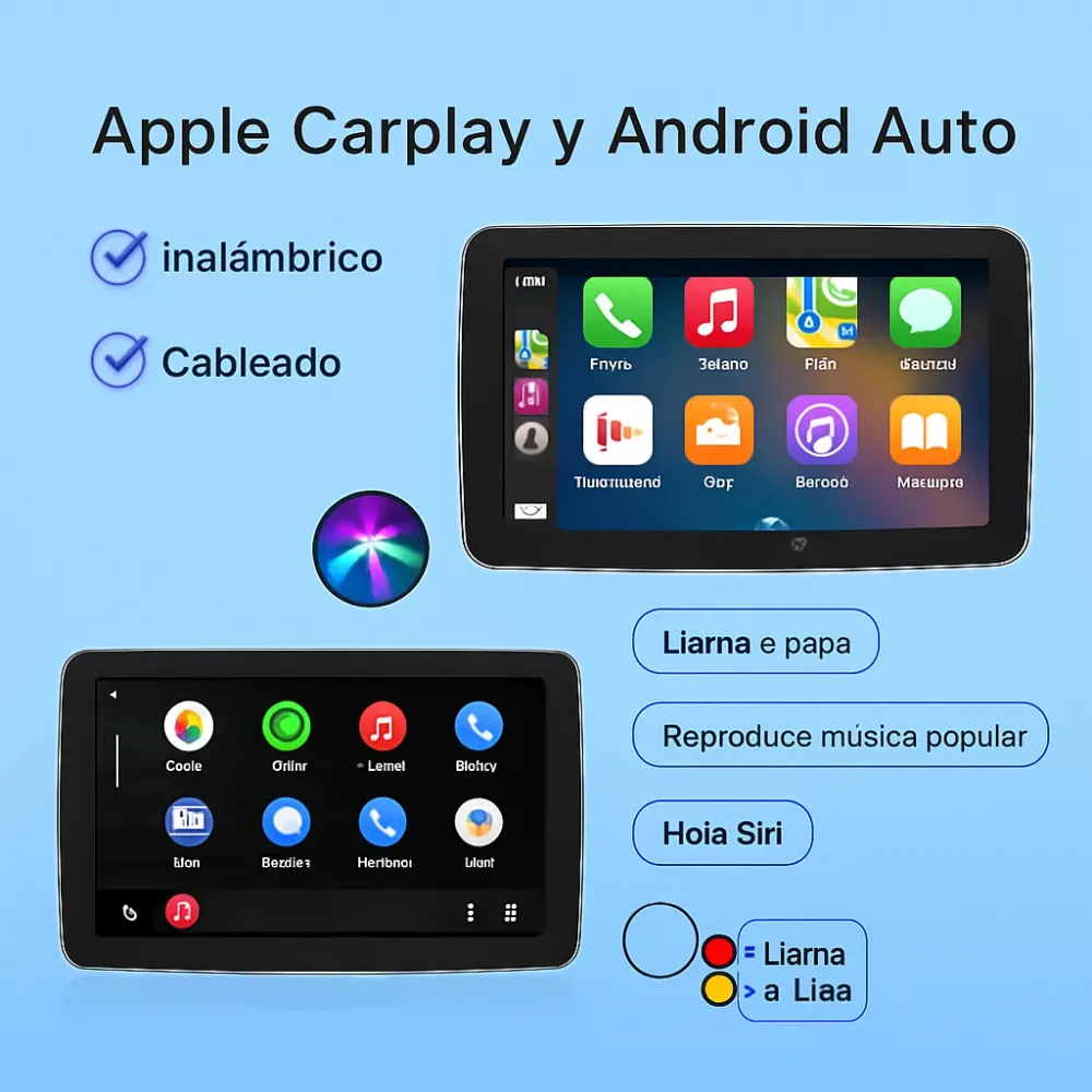 Radio Pantalla Tactil Android Auto Carplay 10 Gps Camara