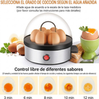 Hervidor Huevos Vapor Electrico Automático Huevos Tibios