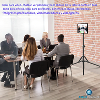 Thumbnail for Soporte Trípode Para iPad Table Ajustable 1.50cm 10 Pulgadas Color Negro TecnoHogarJS