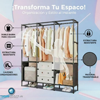 Closet Organizador 3 Espacios Zapatero Estante Tecnohogarjs