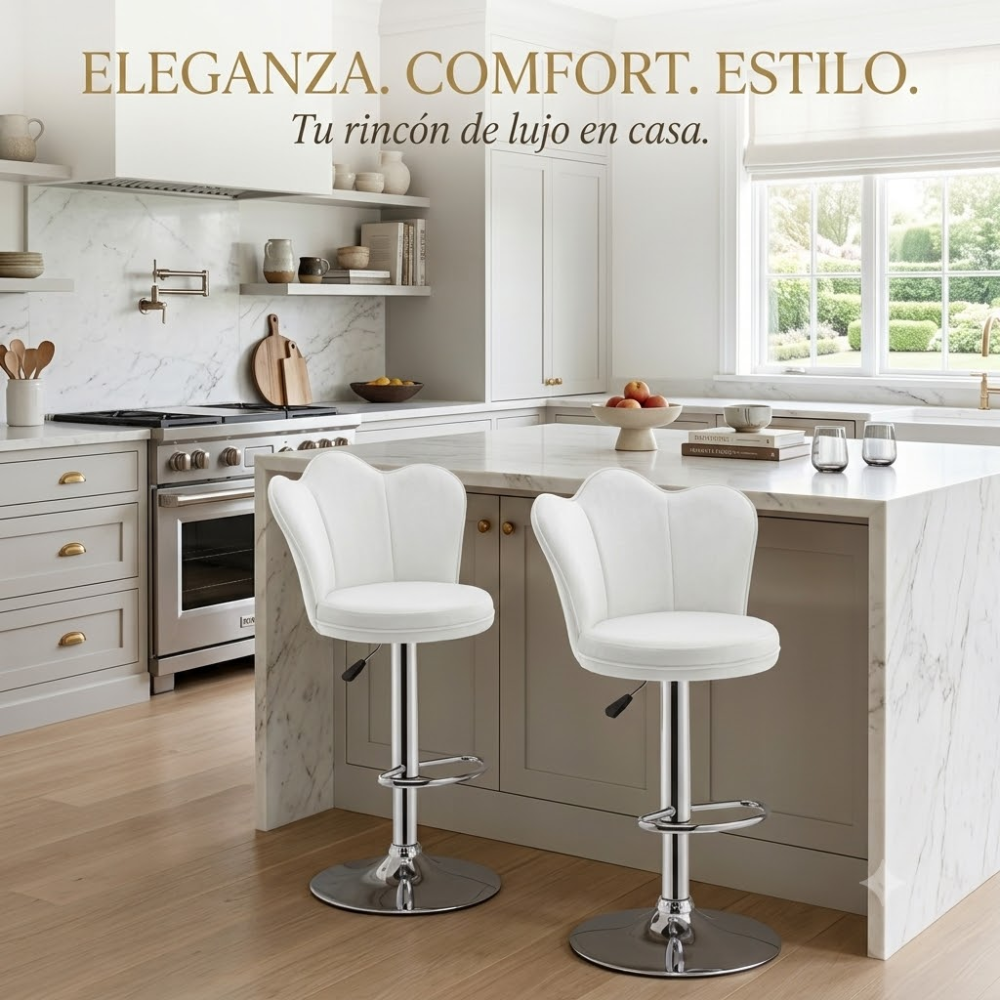 Silla Barra Bar Isla Cocina Butaco Giratoria Premium Alto