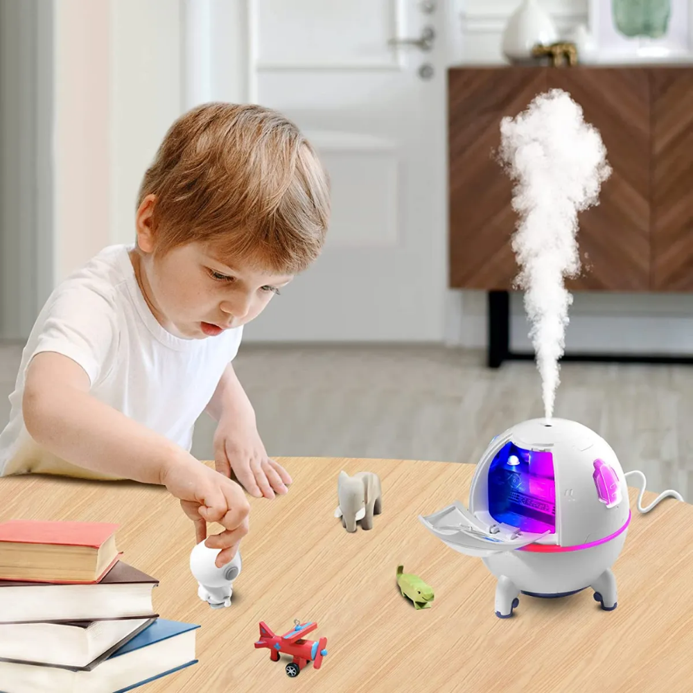 Humidificador Capsula Espacial Con Mini Astronauta De 200ML