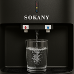 Dispensador Sokany 3 Temperaturas + Nevera  ¡Agua al Instante y Espacio Extra!