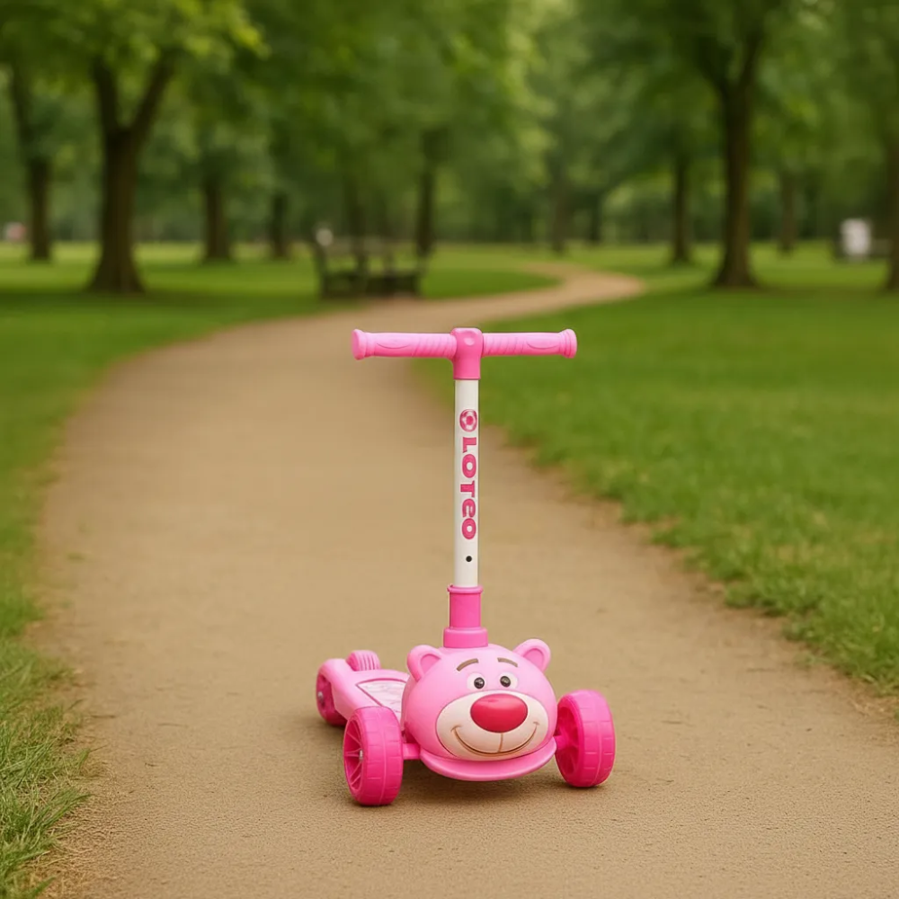 Scooter Patineta Monopatin Niños Ajustable Dibujos Animados Niñas