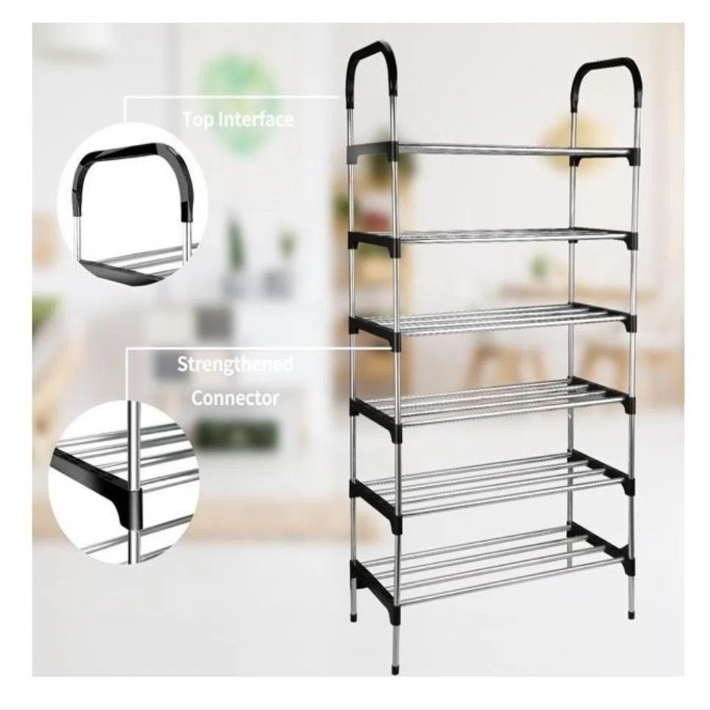 👞🖤Organizador Zapatero Metálico 6 Niveles 🧽✨