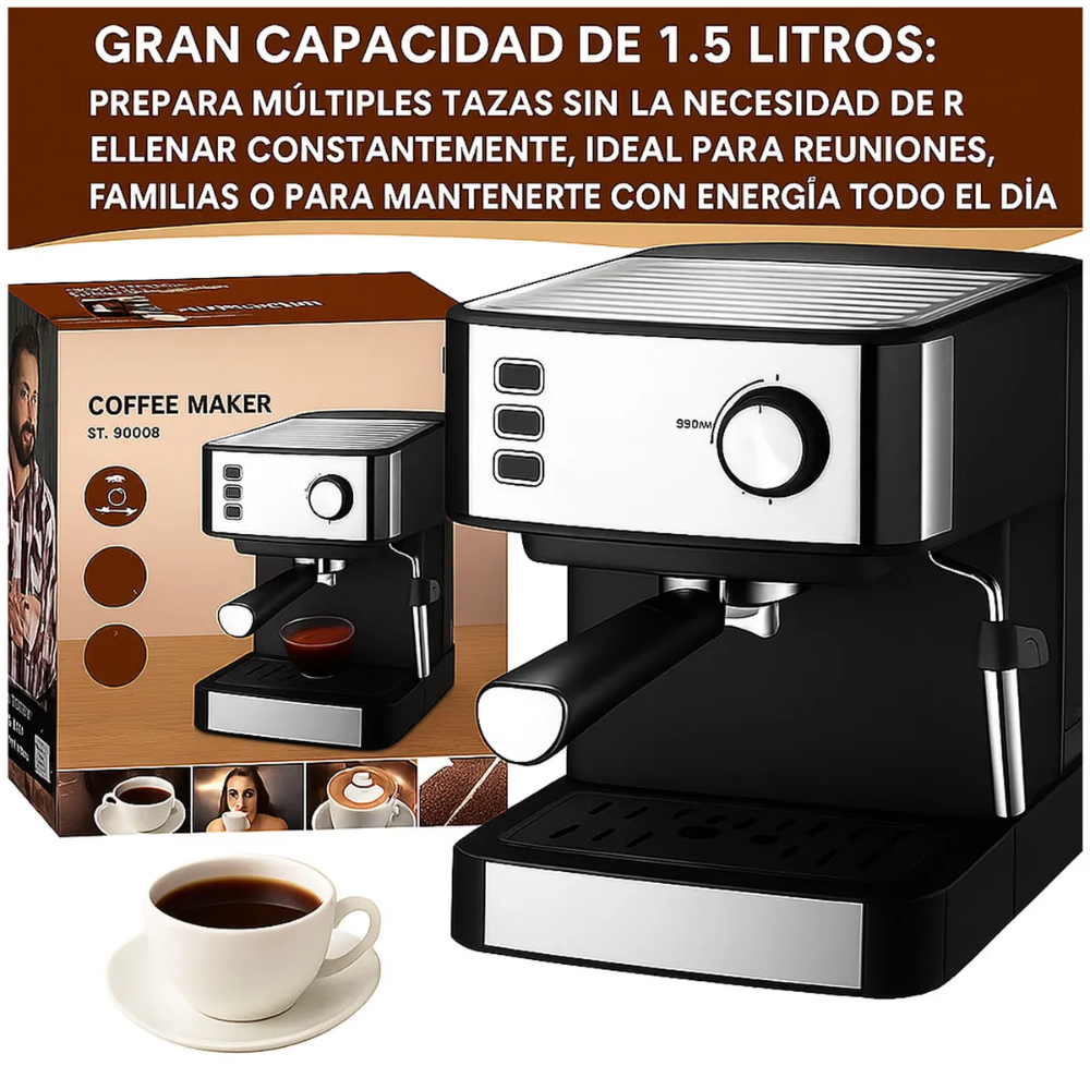 Maquina Para Cafe Expreso Capuchino Latte 850w 20bar Regalo