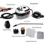 Limpiador a Vapor Eléctrico de Alta Presión 2500W Portátil para Hogar y Cocina