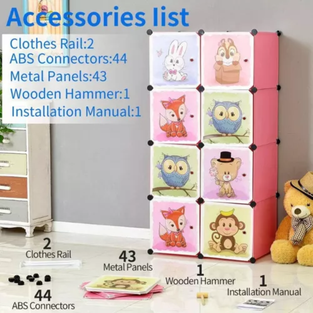 Armario Infantil Organizador De Ropa Extra Grande Zapatero