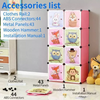 Thumbnail for Armario Infantil Organizador De Ropa Extra Grande Zapatero