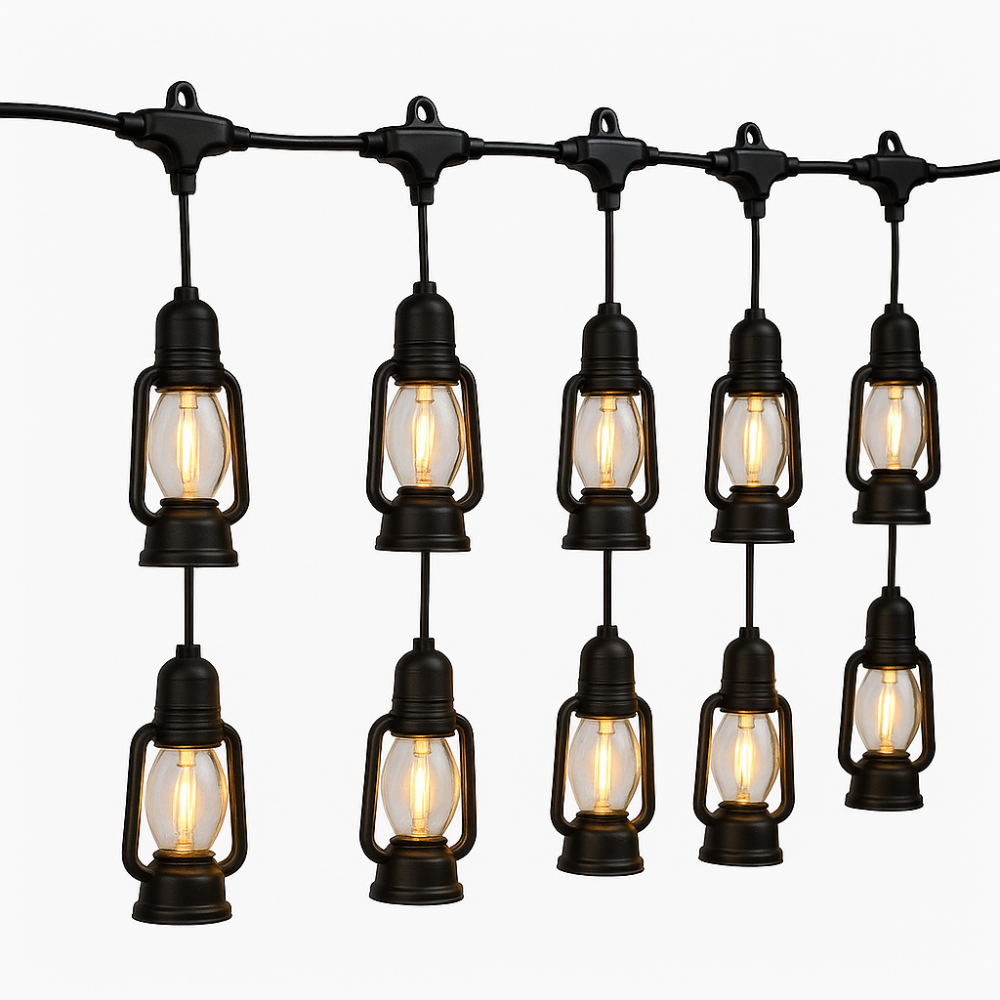 Bombillos Vintage Extension Exteriores Luces Led Solares 10