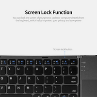 Teclado Inalámbrico Teclado Plegable Portátil Tipo C Touch