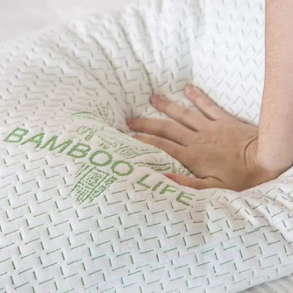 Almohada Suave Ortopedica Cojin Bamboo Premium Suave Pack 2
