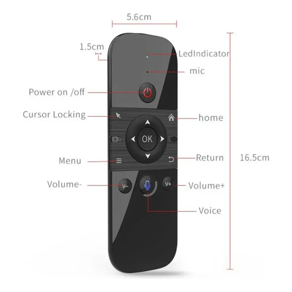 Control Remoto Smart Tv Universal Air Mouse Voz Bluetooth