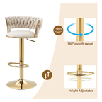 Set X2 Silla Bar Butaco Alta Giratoria Barra Cocina Luxury