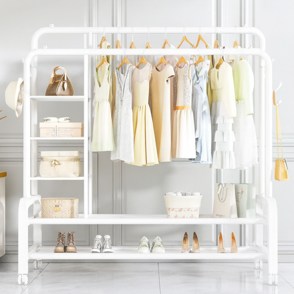 Perchero Zapatero Doble Alta Resistencia 58kg Con Laterales