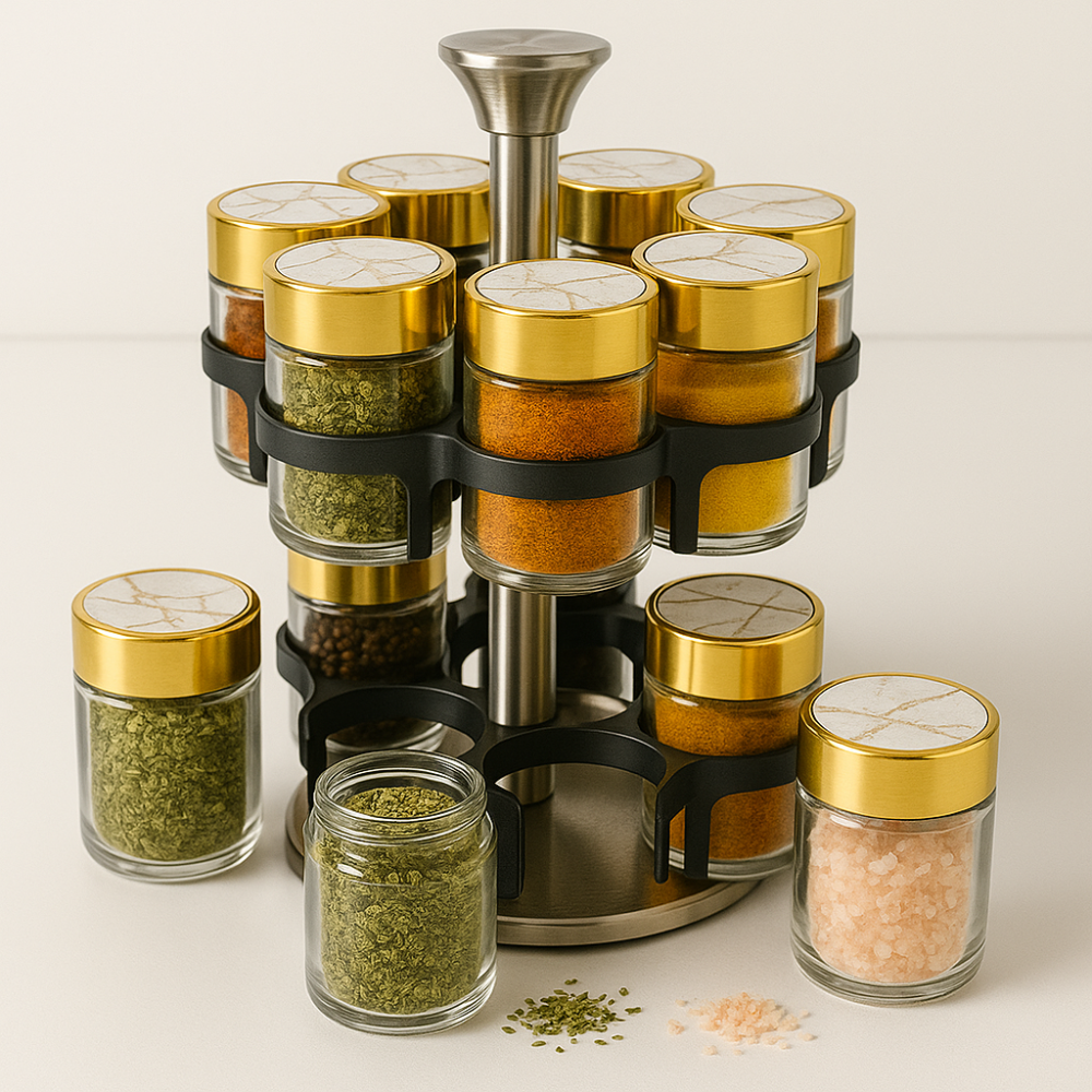 🧂Especiero Condimentero Premium Vidrio X12 Acero Inoxidable ❤️