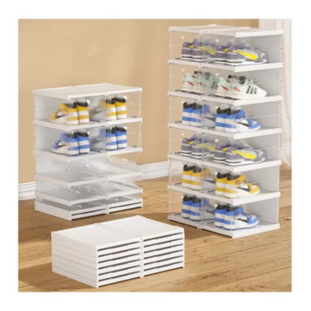 👟📦Organizador Plegable Para Zapatos Multifunción De 3 Niveles🧺✨