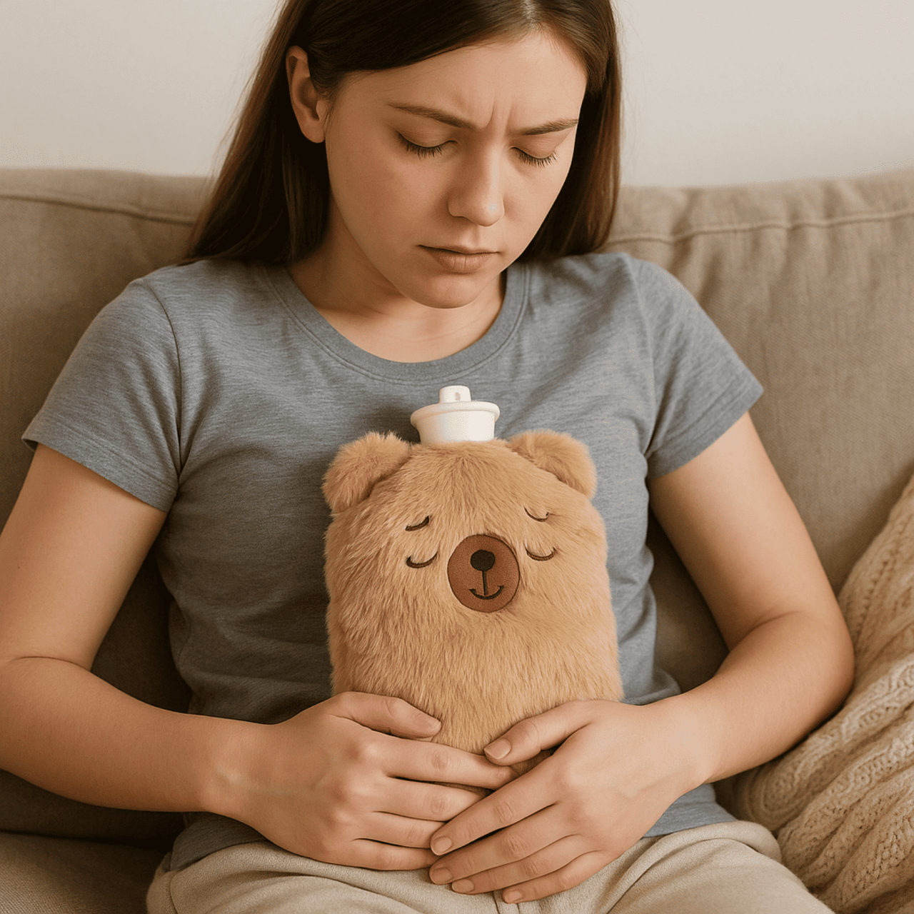 Bolsa Agua Caliente Capibara Peluche 500ml Tapón Seguro