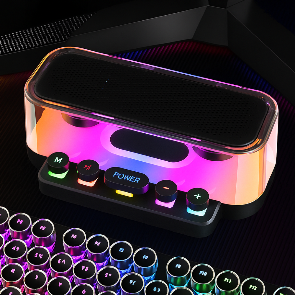 Parlante Bluetooth Z6 RGB Gamer Con Teclas Mecánicas Portátil