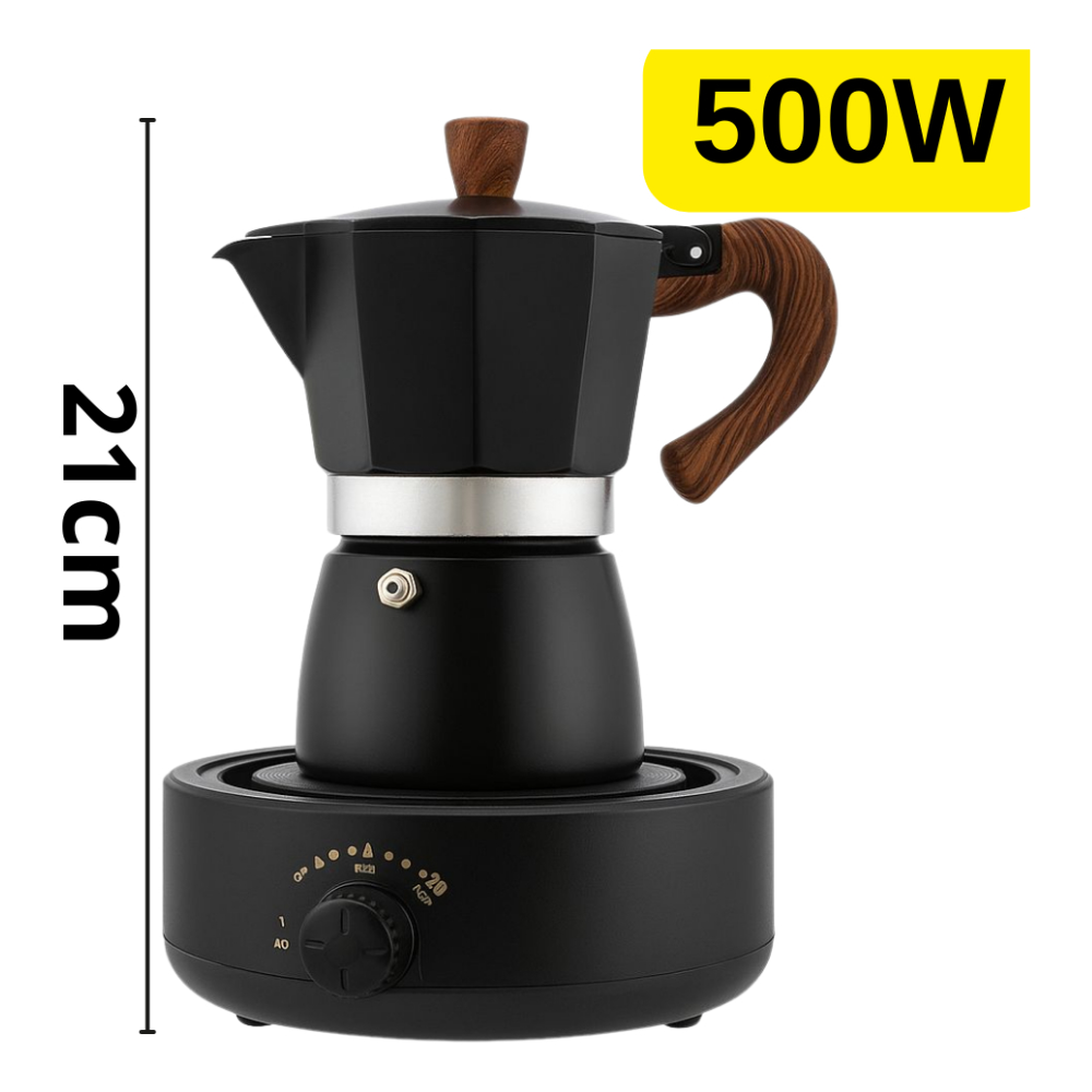 Cafetera Electrica Moka Espresso Italiana 3 Tasas Hot Plate