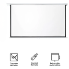 Pantalla Proyector Proyección Telon 100 Pulgadas 16:9 Retráctil Plegable Motorizado Control Remoto
