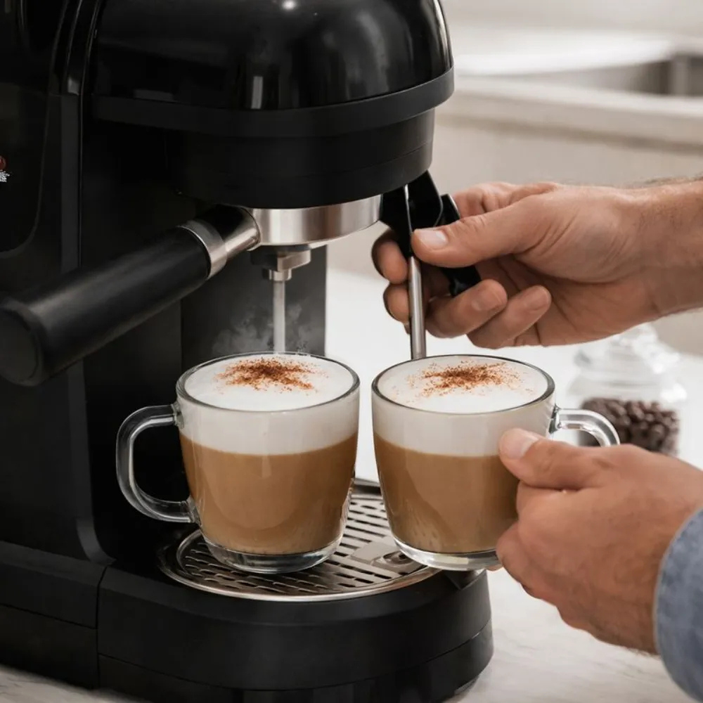 Cafetera Capuchino Expresso Cafe Latte Moca 20 Bar 1500w Negro 110