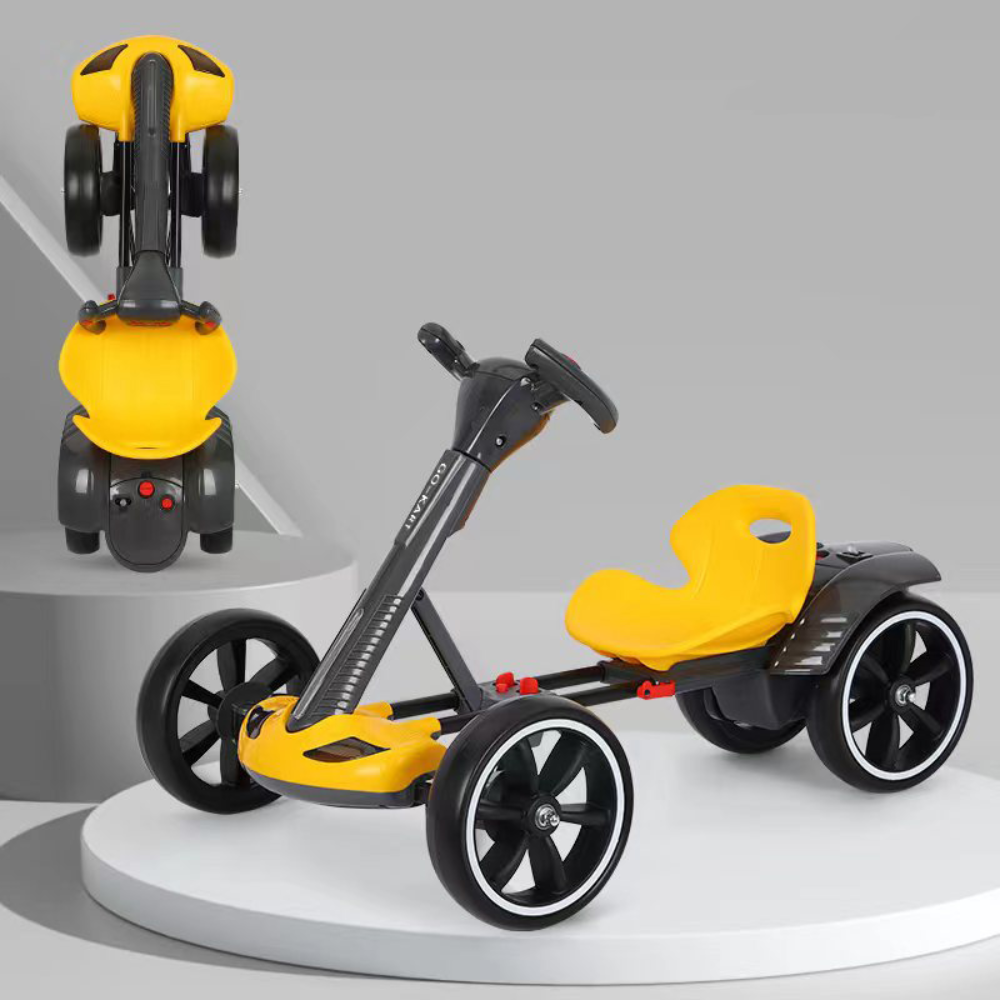 Carro Go Kart Eléctrico Plegable Niños Ajustable Velocidad 8