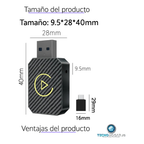 Car Play Android Auto Inalámbrico Adaptador Usb Tecnohogarjs