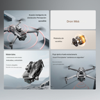 Drone M66 Sin Escobillas Pantalla Sensor Evita Obstáculos