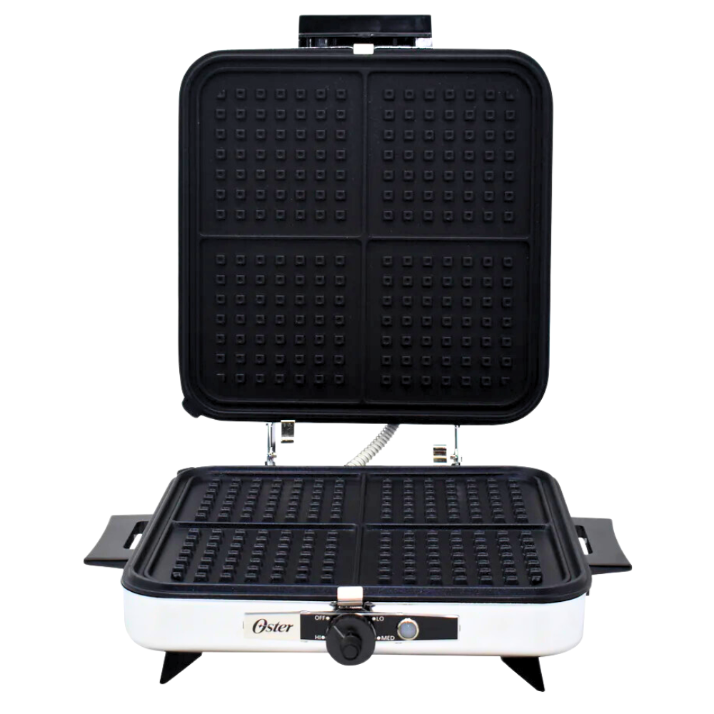 Grill De Contacto 4 En 1 FOHERE | 2000W Con 4 Placas Extraíbles | Hace Sándwiches, Gofres, Carne Y Más | Pantalla LED Y Ajustes De Tiempo/Temperatura