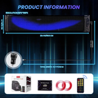 Letrero Pantalla Led Ojos Camion Bus Programable 176x19 Cm