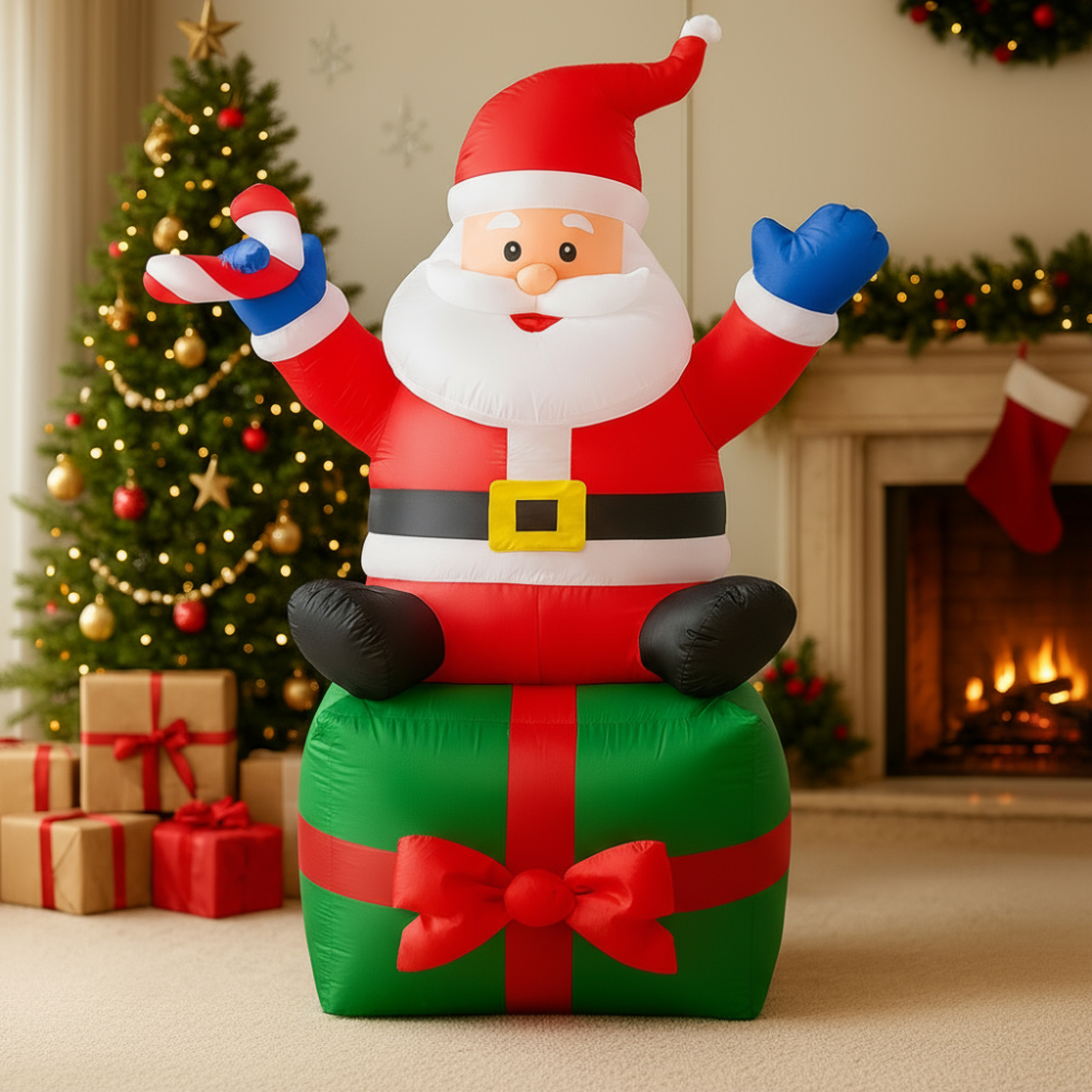 Muñeco Papa Noel Inflable Navideño Decoracion Navideña 180cm
