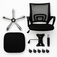 Thumbnail for Silla Ejecutiva Ergonómica de Oficina Malla Negra | Ajustable, Ruedas, Apoyabrazos