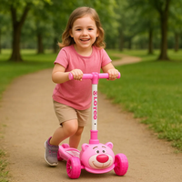 Scooter Patineta Monopatin Niños Ajustable Dibujos Animados Niñas