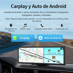 Radio Pantalla Carro Car Play 10 Pulgadas Cámara Trasera Hd Negro