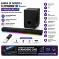Barra Sonido Teatro En Casa Subwoofer Bluetooth Cine En Casa