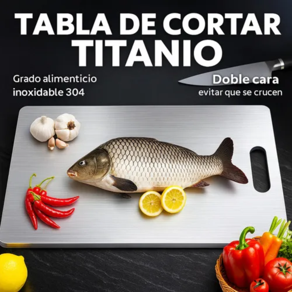 Set X3 Tabla De Picar Para Cocina En Acero Inoxidable 304