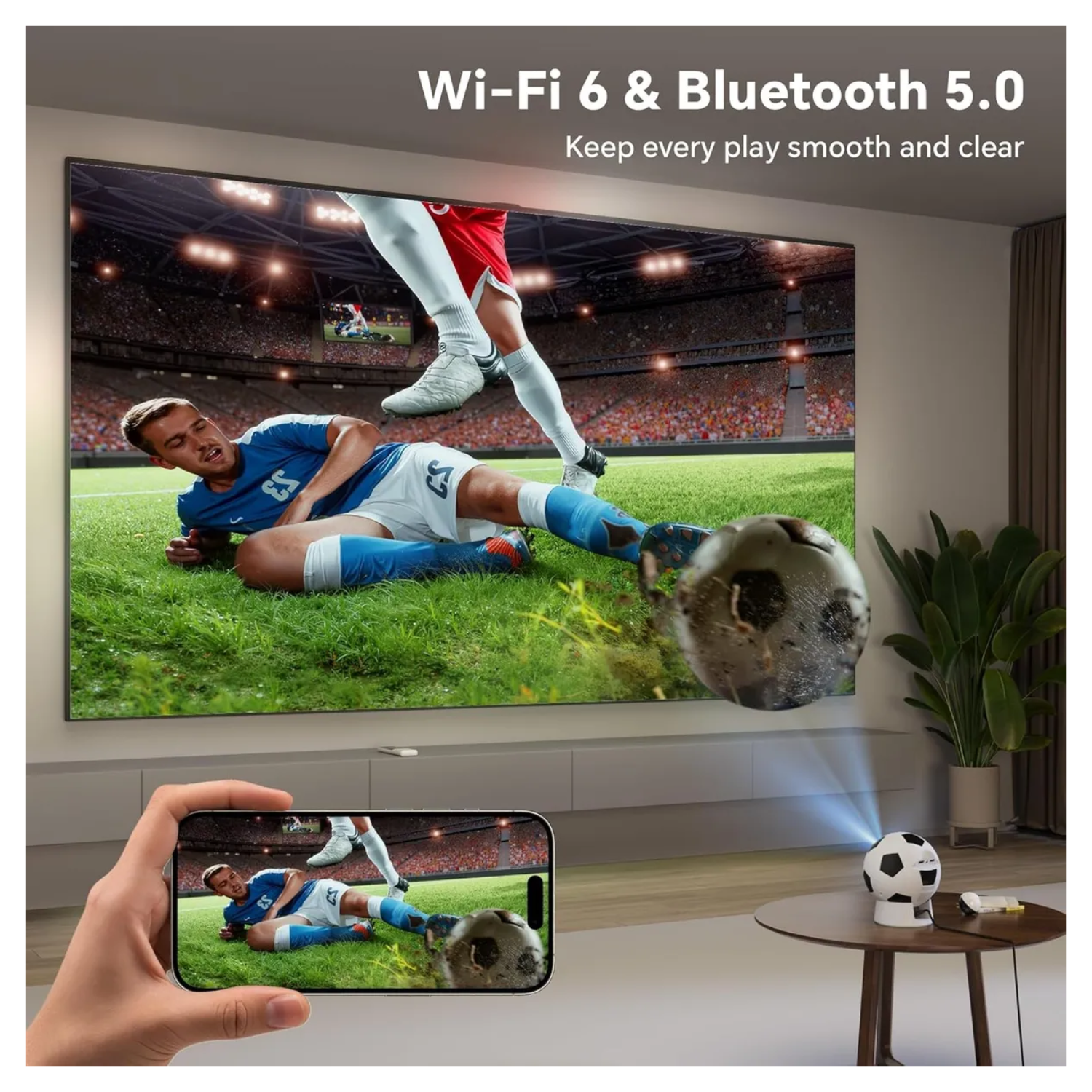 Video Beam Proyector Inteligente Android 13 Wifi Bluetooth