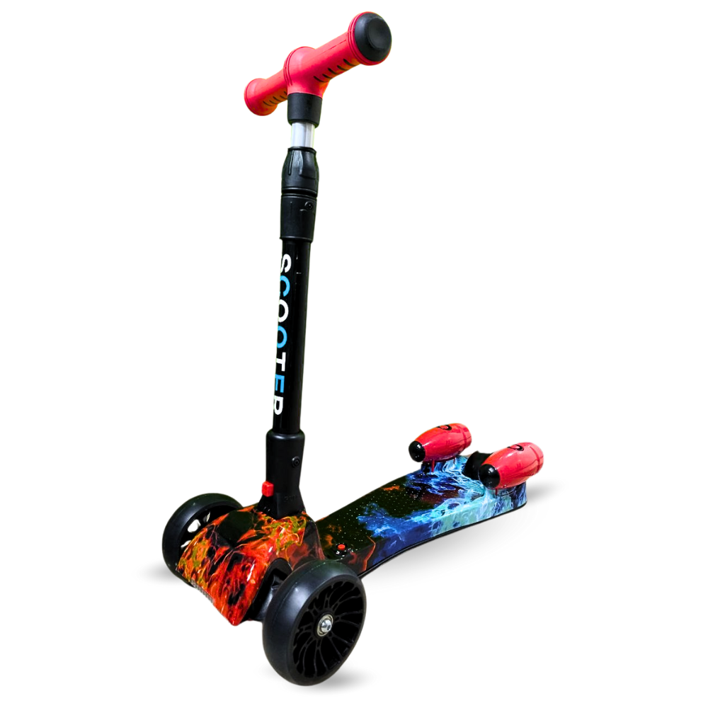 Patineta Scooter Con Humo Para Niños Bluetooth Luces Led