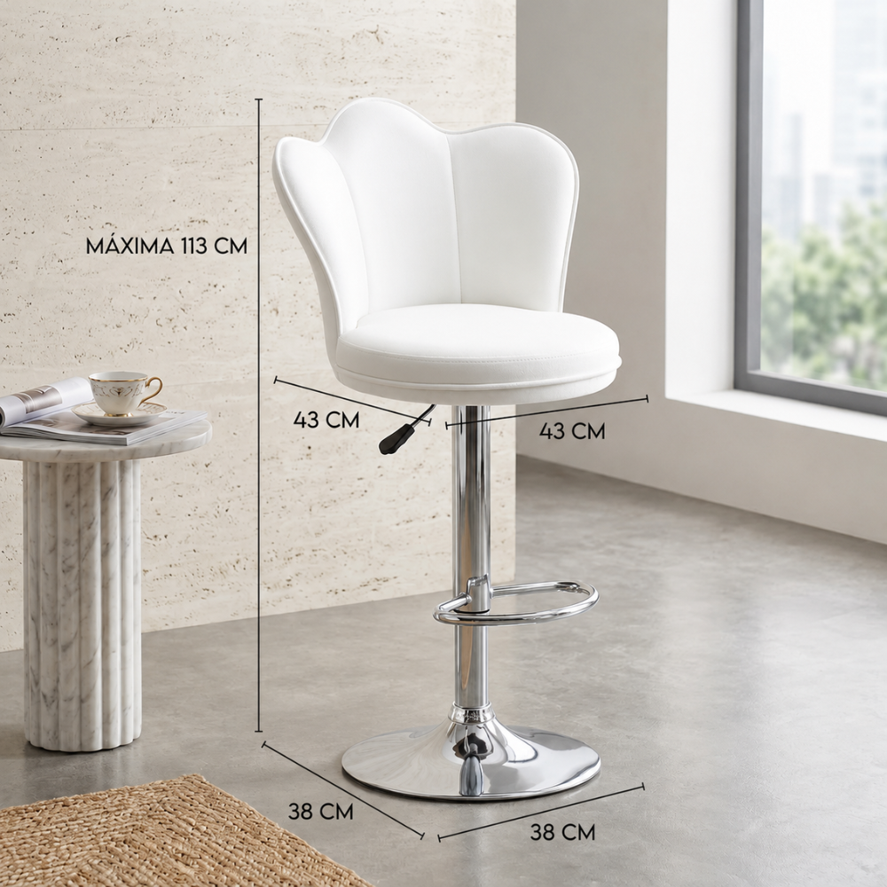 Silla Barra Bar Isla Cocina Butaco Giratoria Premium Alto