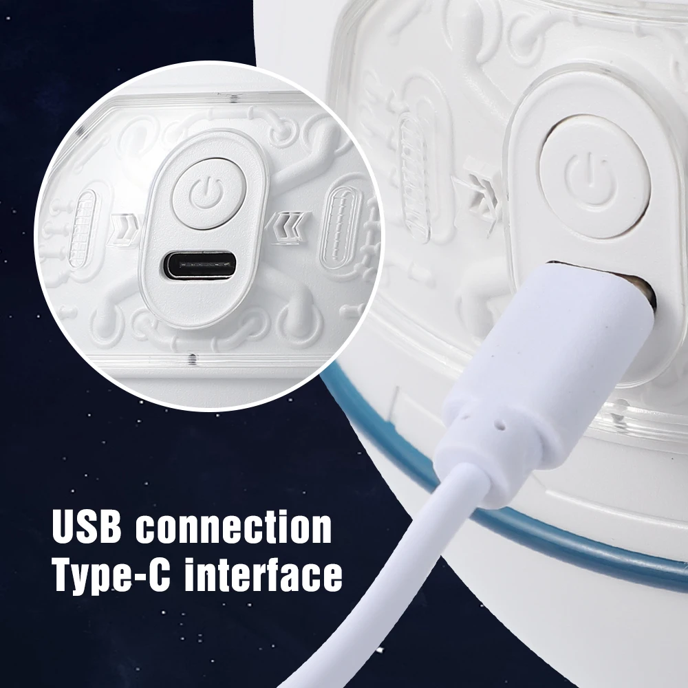 Humidificador Capsula Espacial Con Mini Astronauta De 200ML