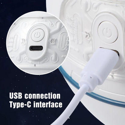 Humidificador Capsula Espacial Con Mini Astronauta De 200ML