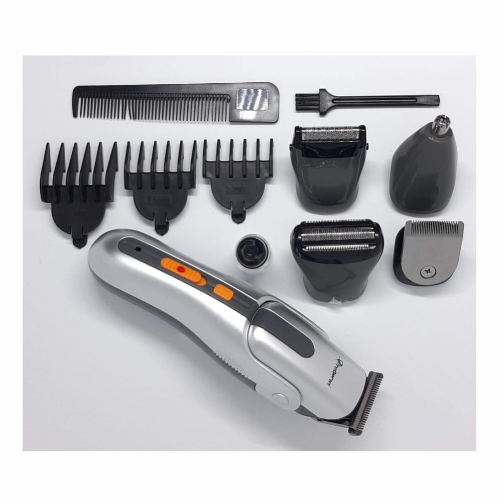 Afeitadora Y Peluquería Recargable Progemei 8 En 1 + Turbo