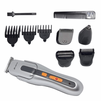 Afeitadora Y Peluquería Recargable Progemei 8 En 1 + Turbo