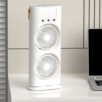 Thumbnail for ❄️Aire Acondicionado Doble Portátil Recargable 3 En 1 Luz Led❄️