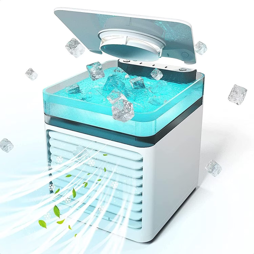 Aire Acondicionado Portátil Ultra Air Cooler Humidificador 7 Luces LED